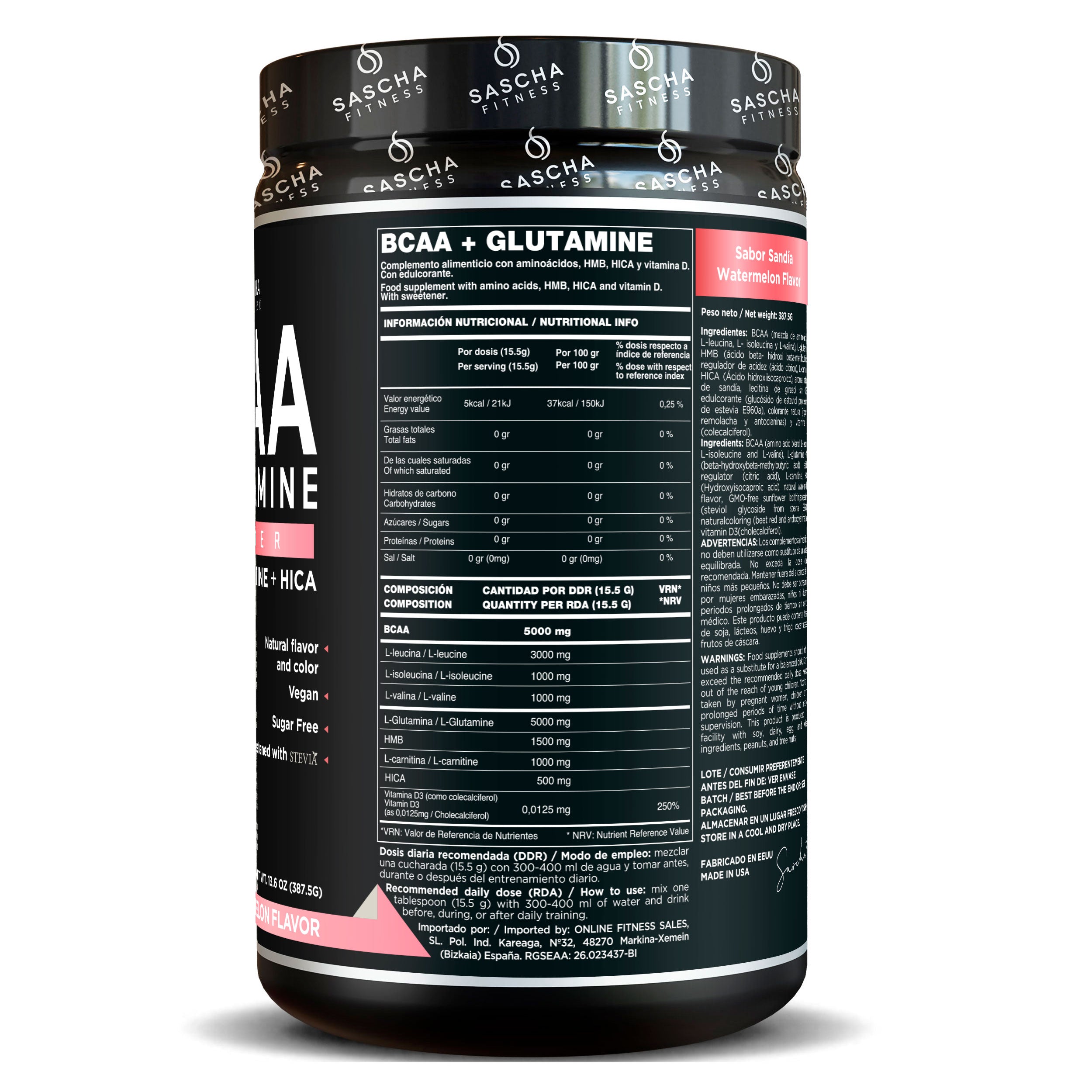 BCAA + Glutamin Wassermelone (387,5 g)