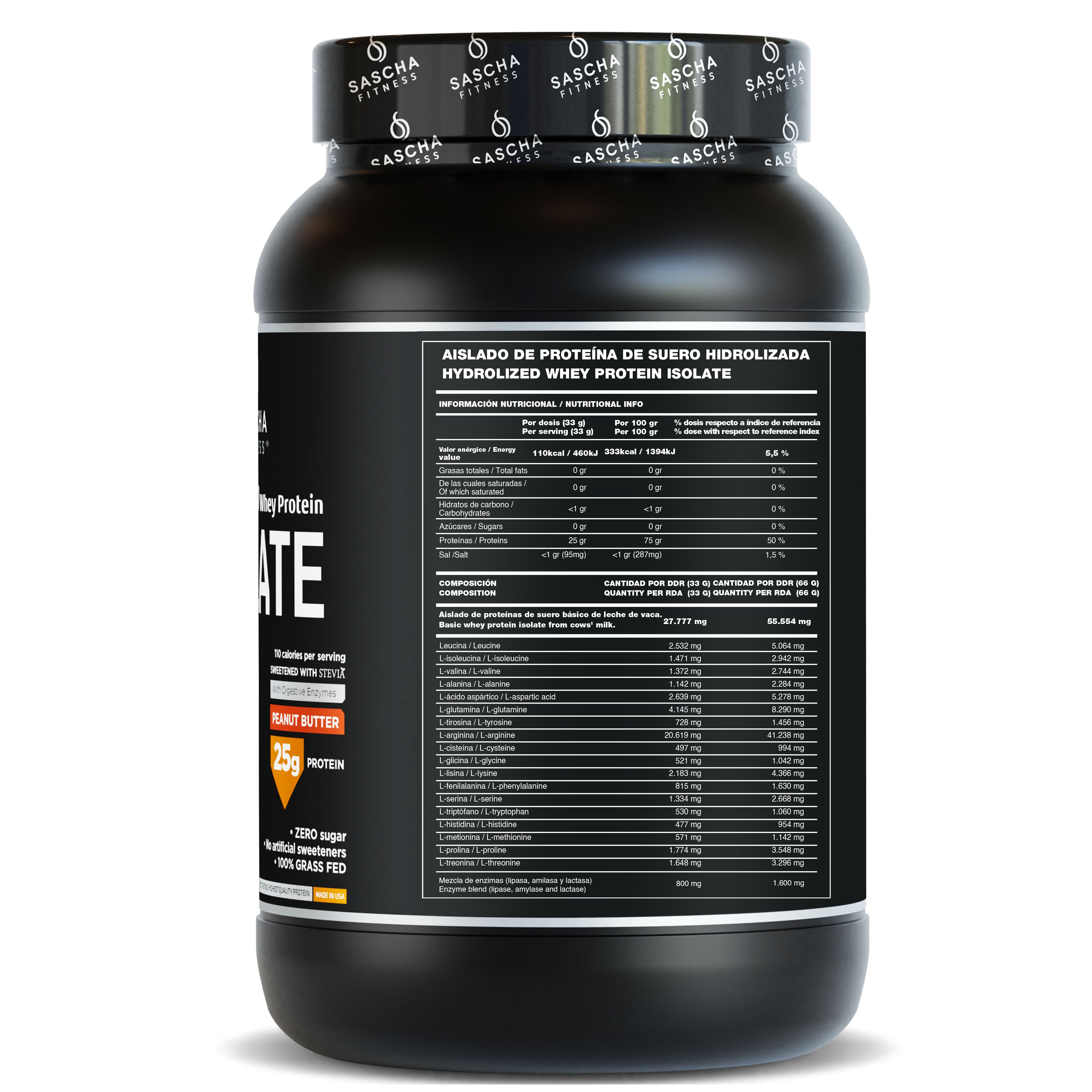 Hydrolyzed and Isolate Whey Protein Peanut Butter Flavor (1044 g)