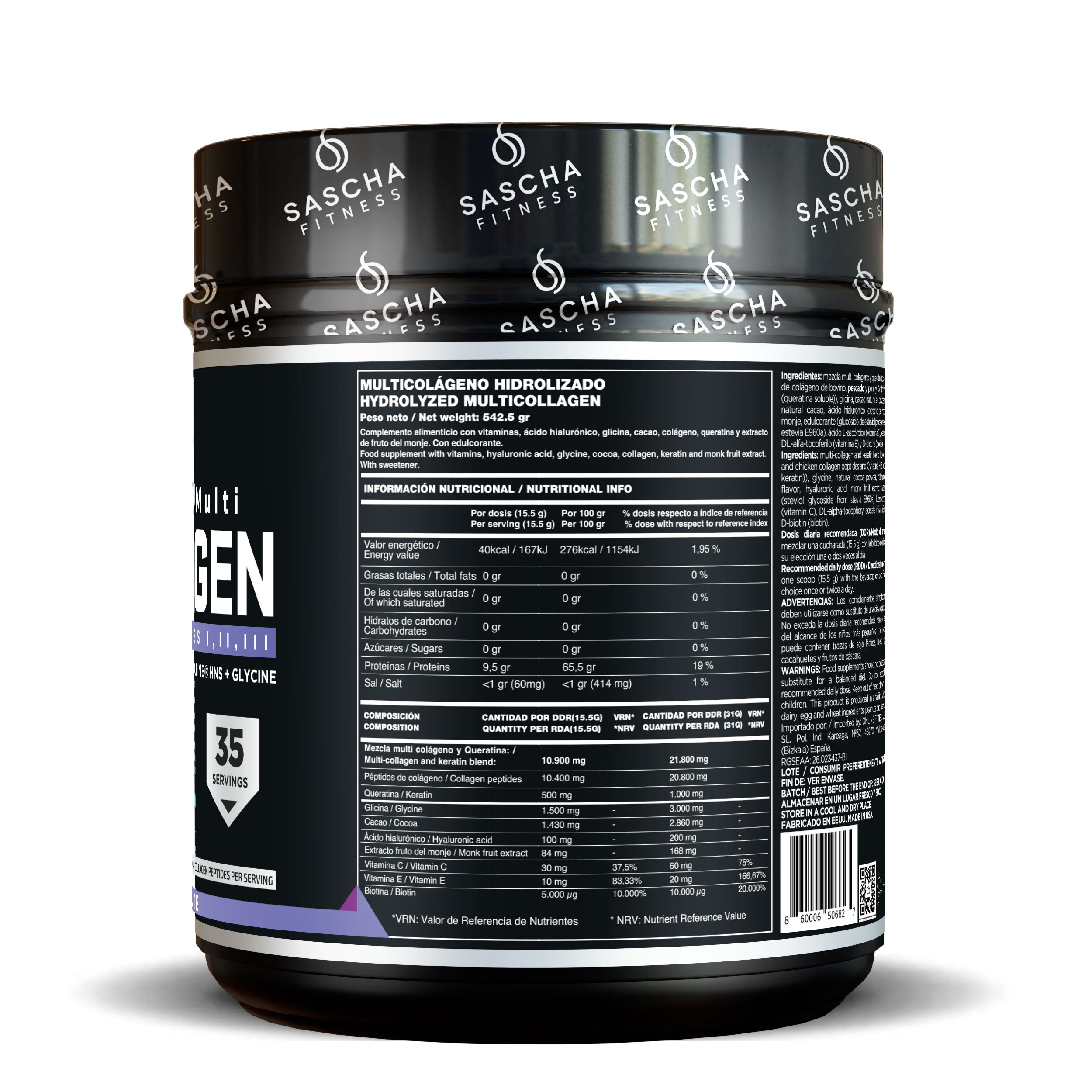 Kollagen Multi-Hydrolysat Schoko-Geschmack (542,5 g)