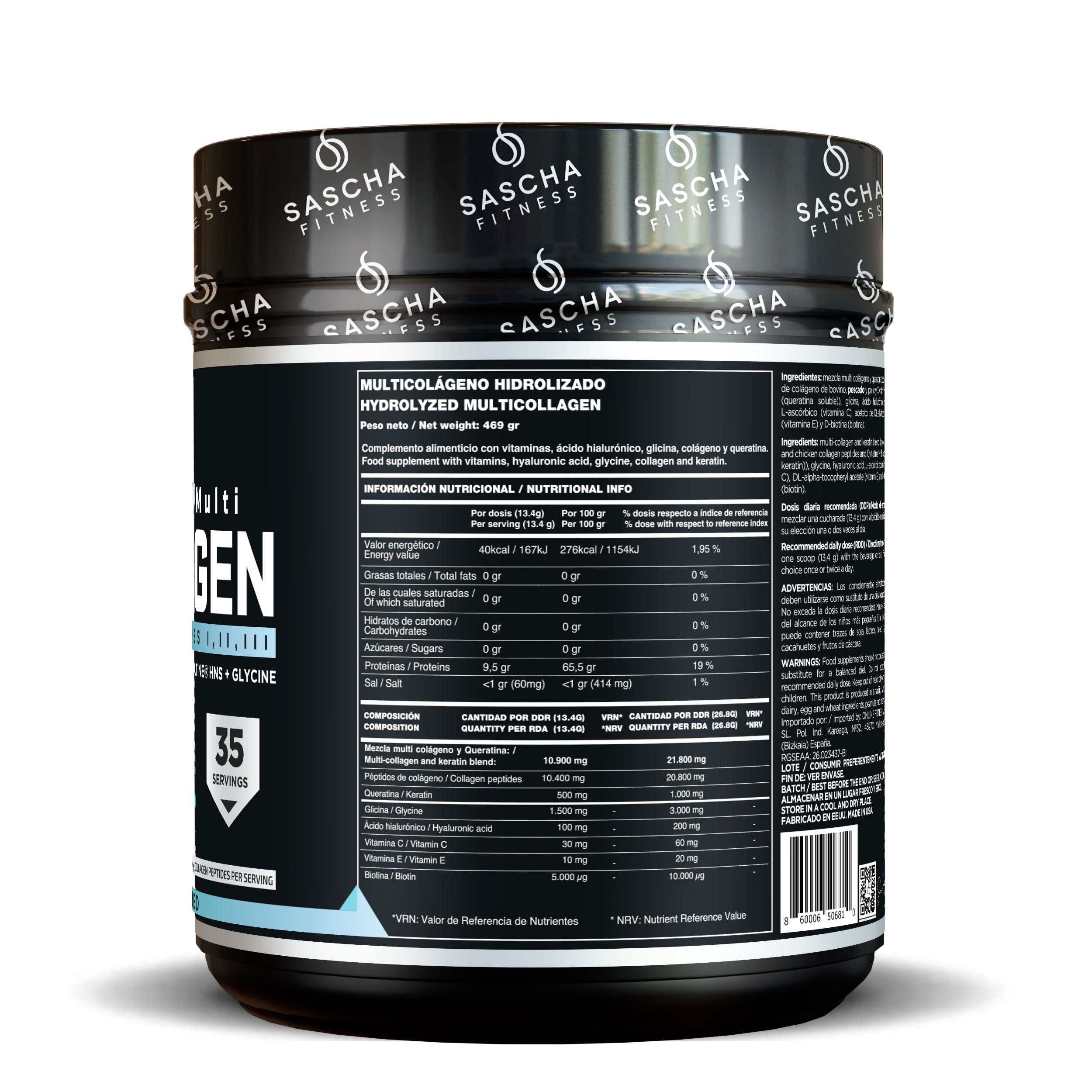 Multihydrolisiertes Kollagen geschmacksneutral (469 g)