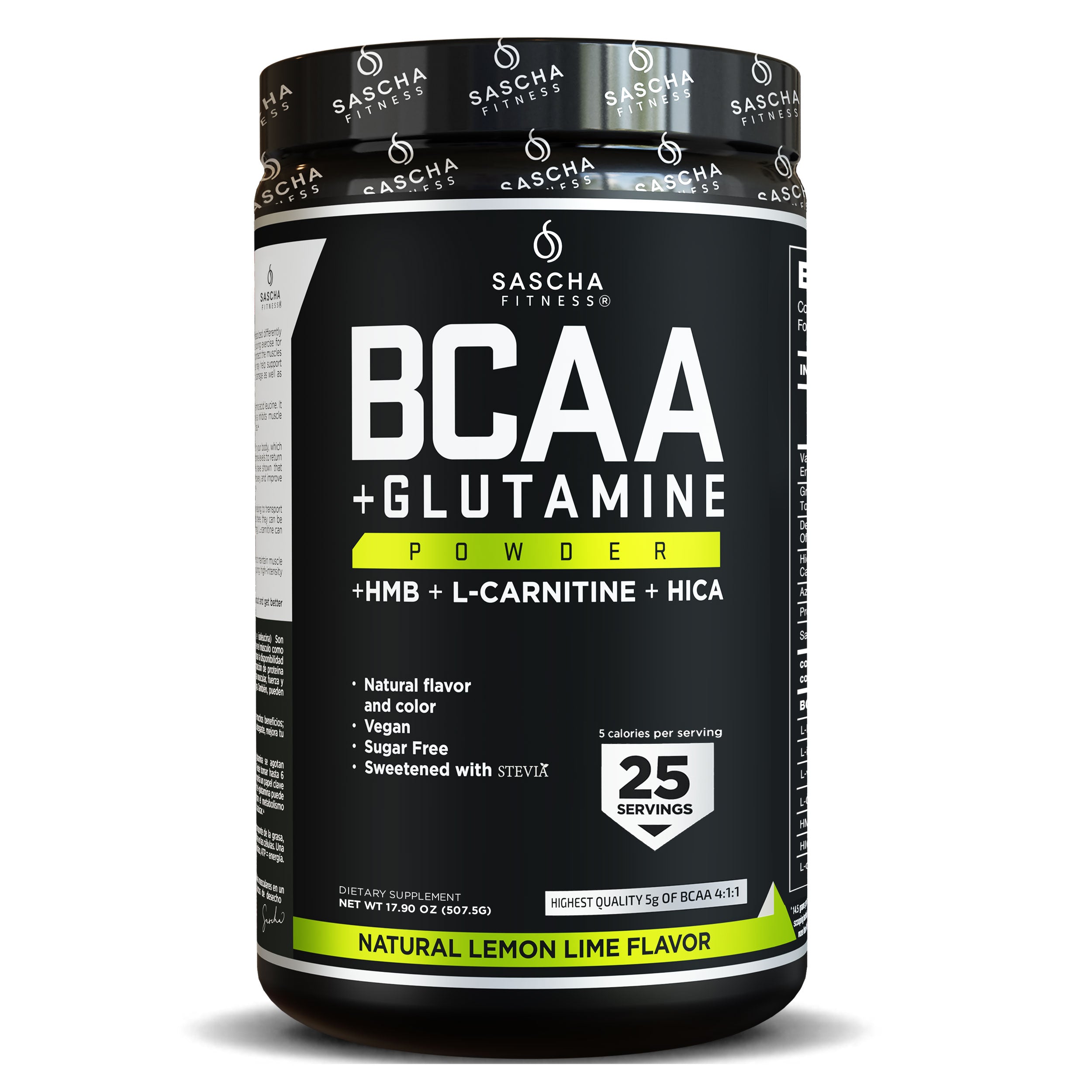 BCAA + Glutamina sabor Lima Limón - Sascha Fitness España