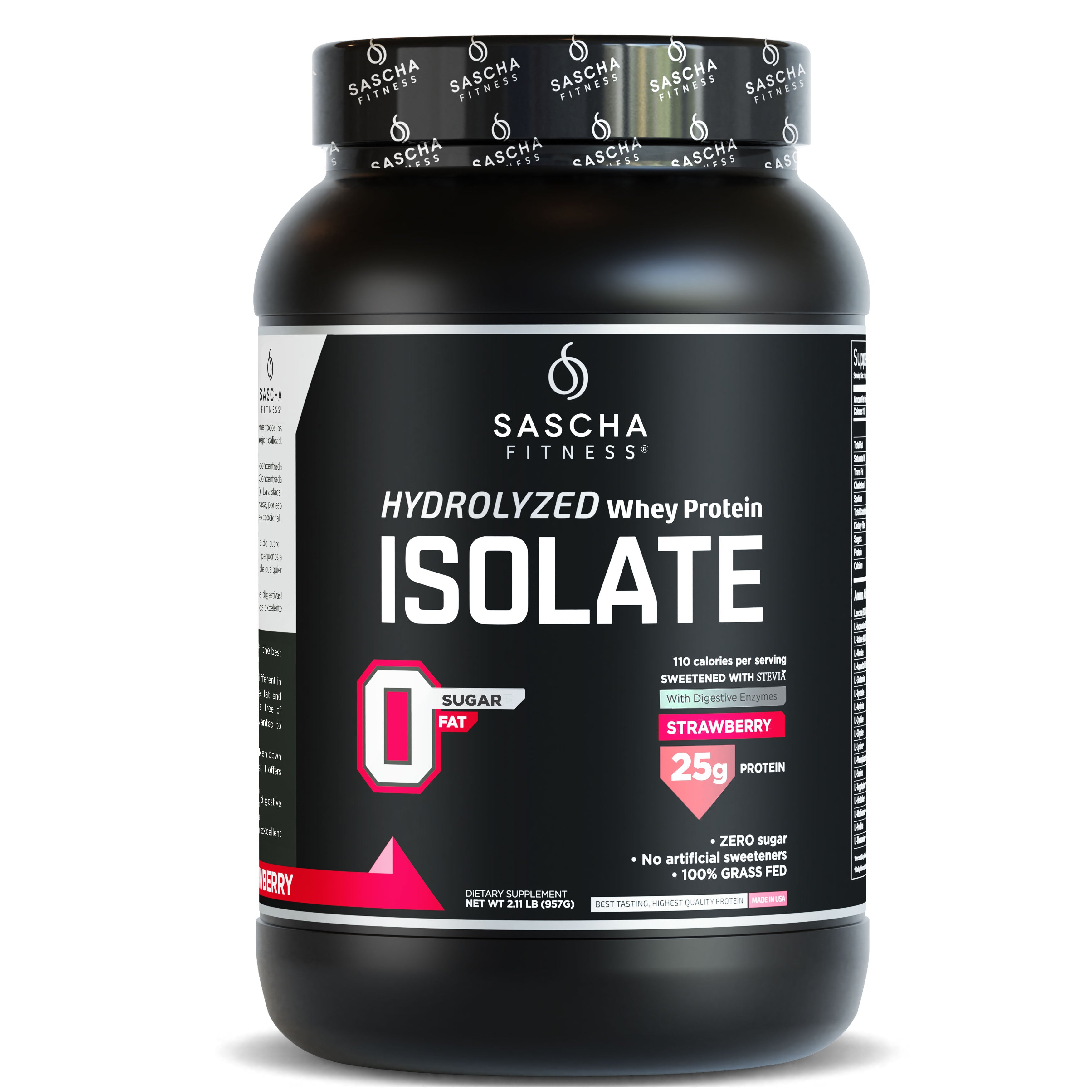 Proteína Whey sabor Fresa - Sascha Fitness España