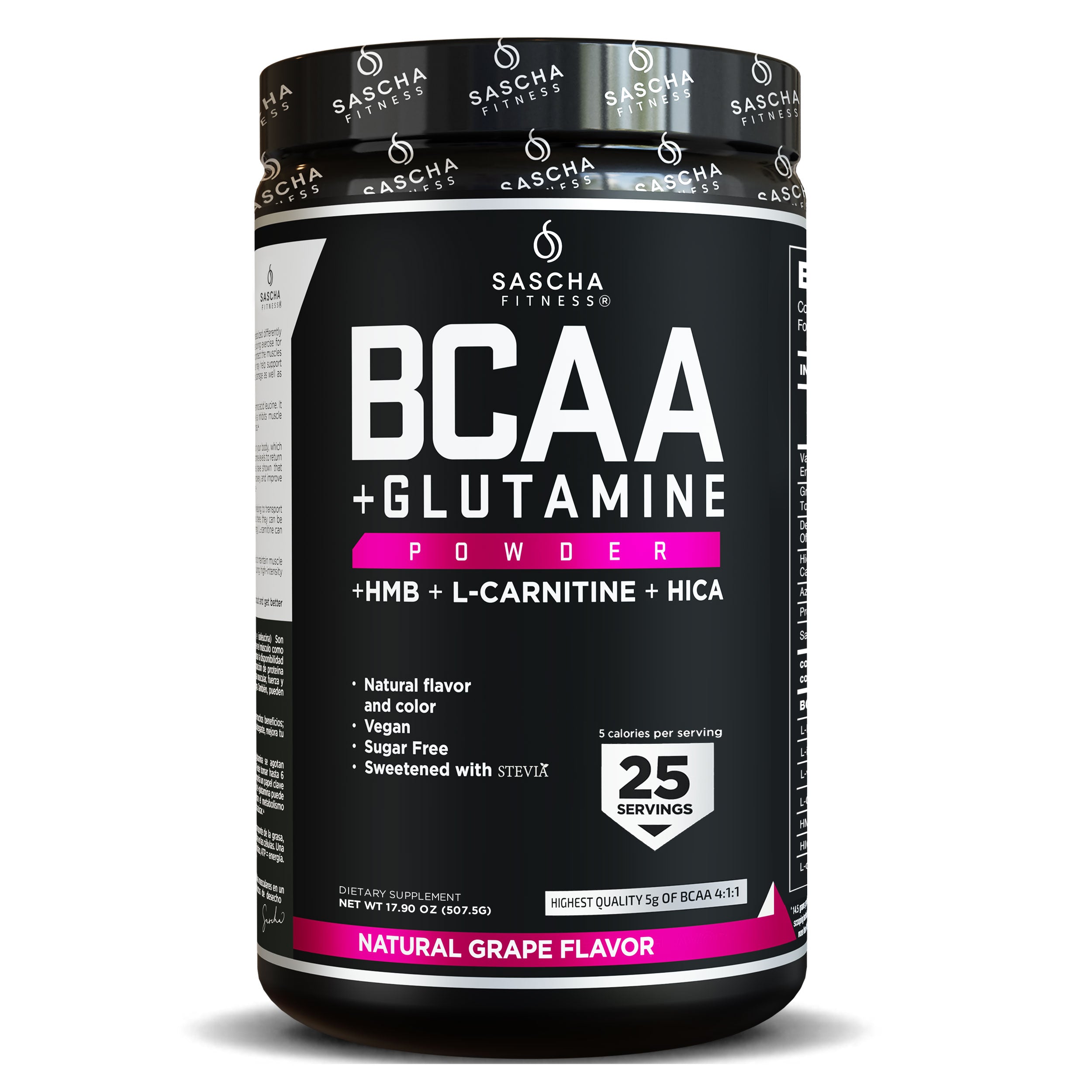 BCAA + Glutamina sabor Uva - Sascha Fitness España