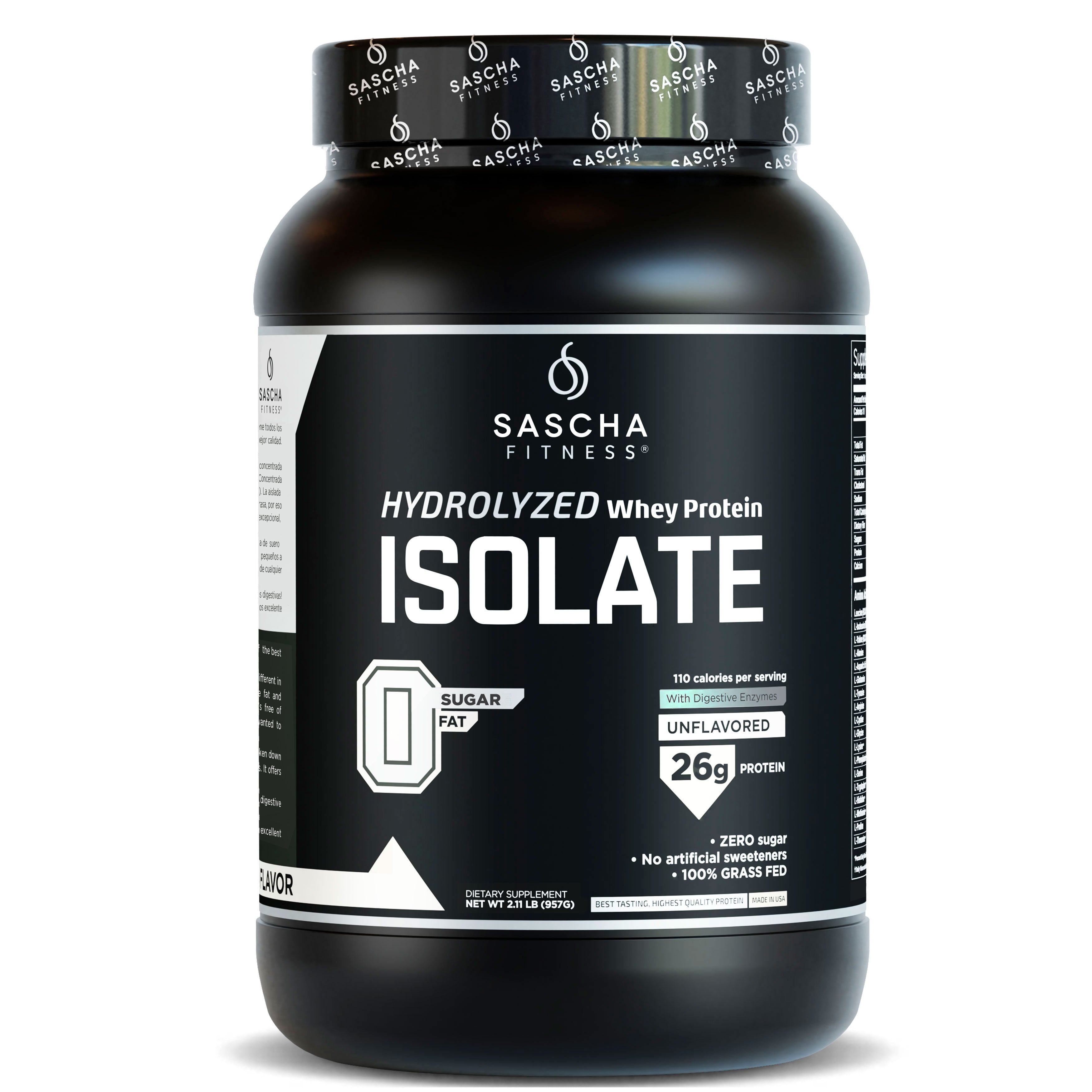 Proteína Whey sin sabor - Sascha Fitness España