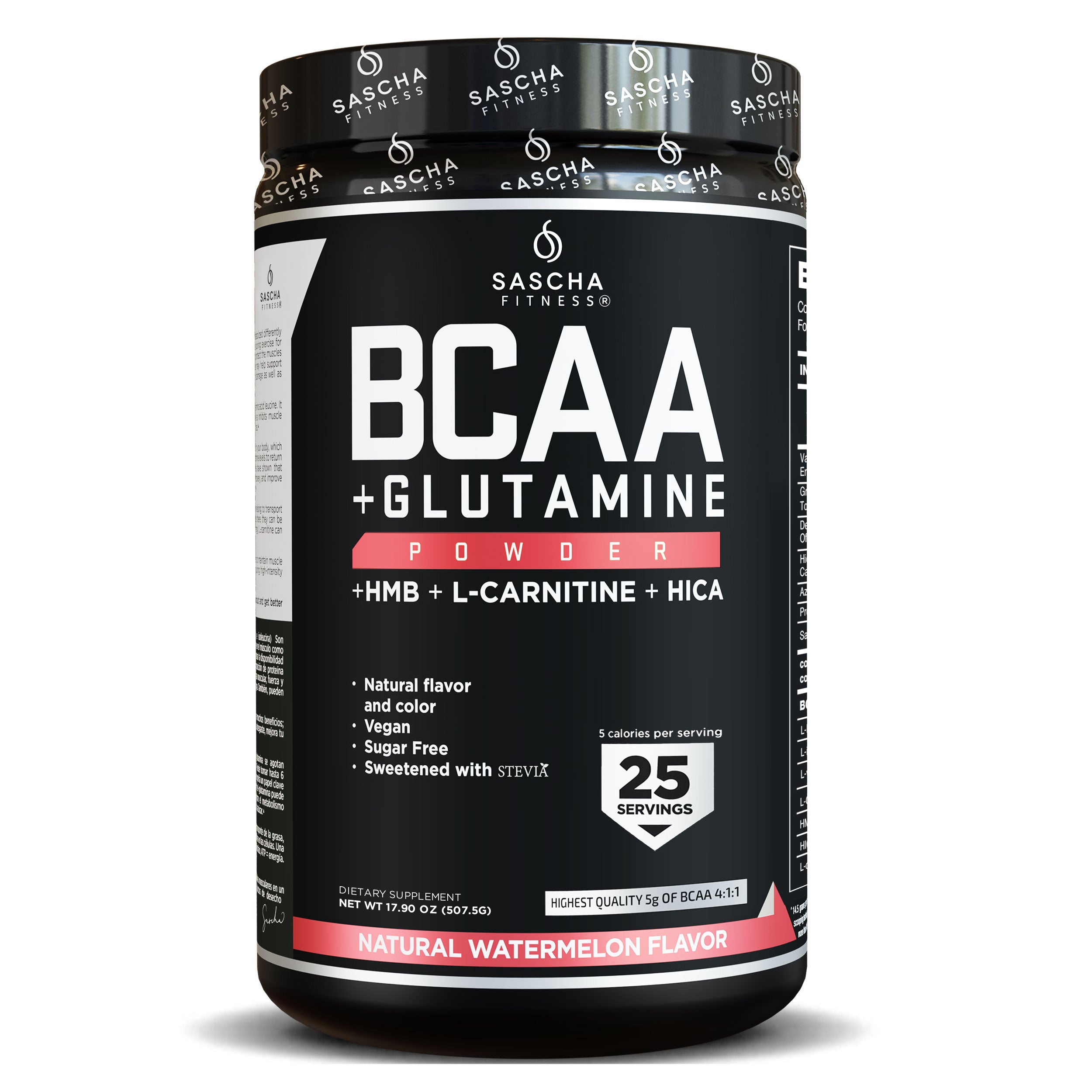 BCAA + Glutamina sabor Sandía - Sascha Fitness España