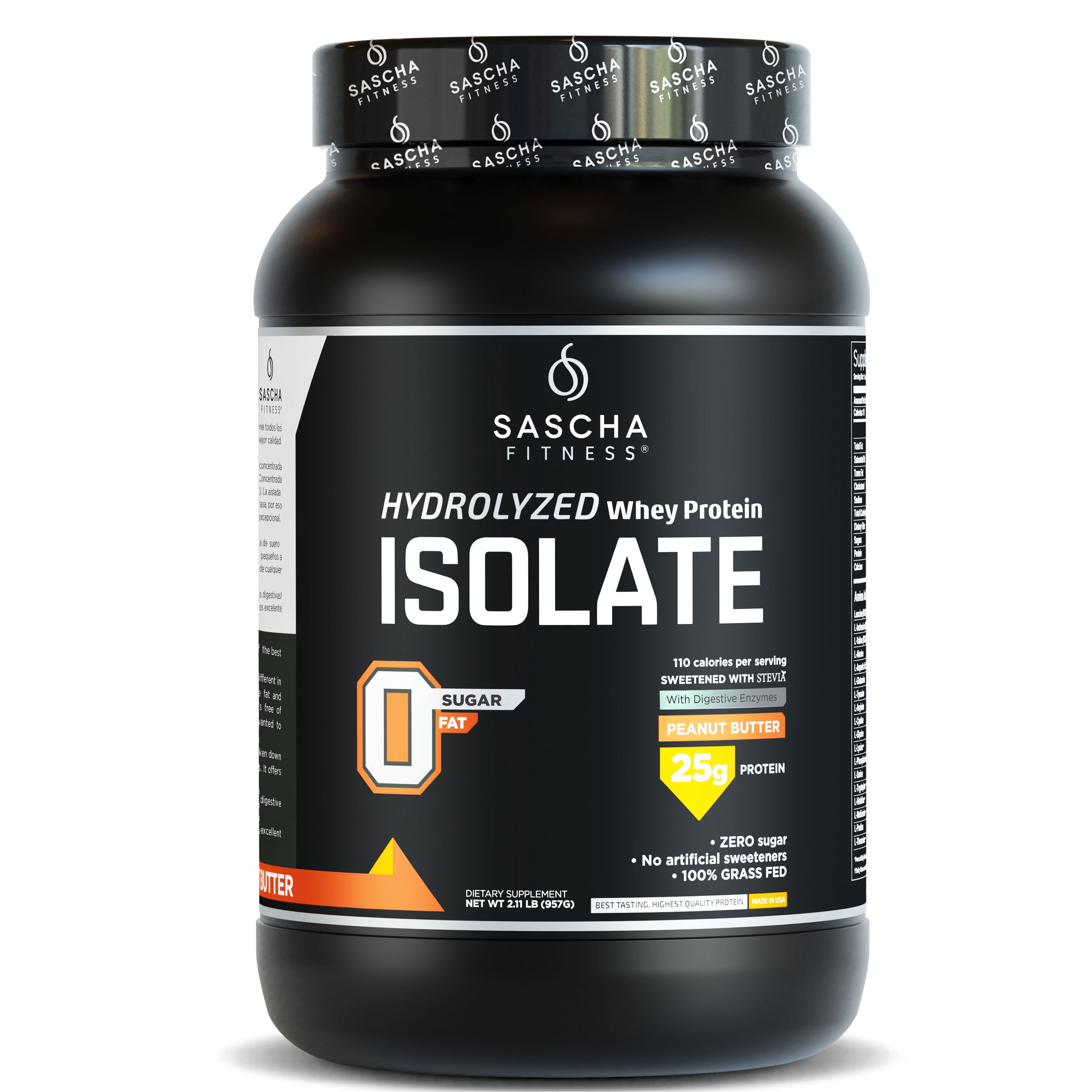 Proteína Whey sabor Mantequilla de cacahuete - Sascha Fitness España