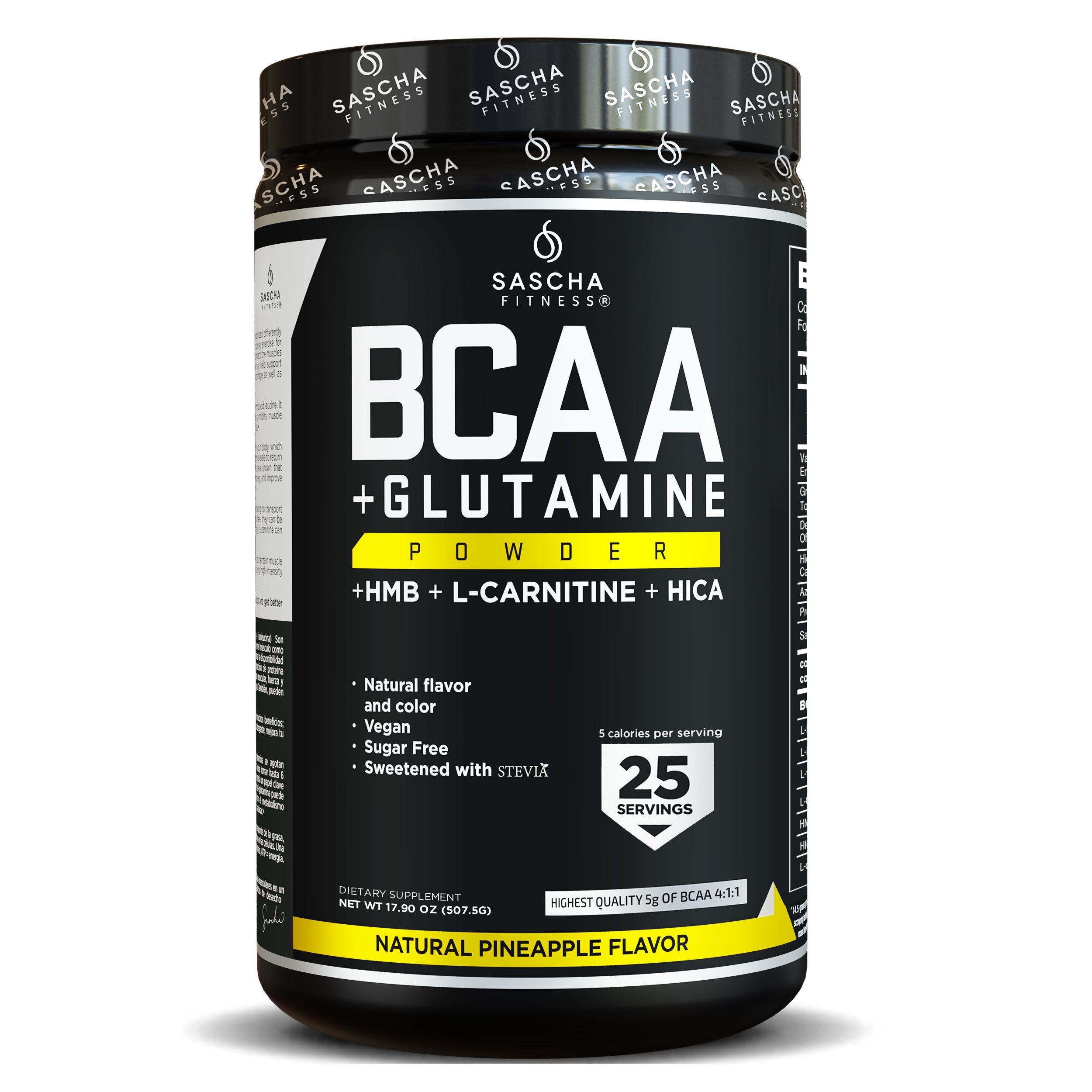 BCAA + Glutamina sabor Piña - Sascha Fitness España