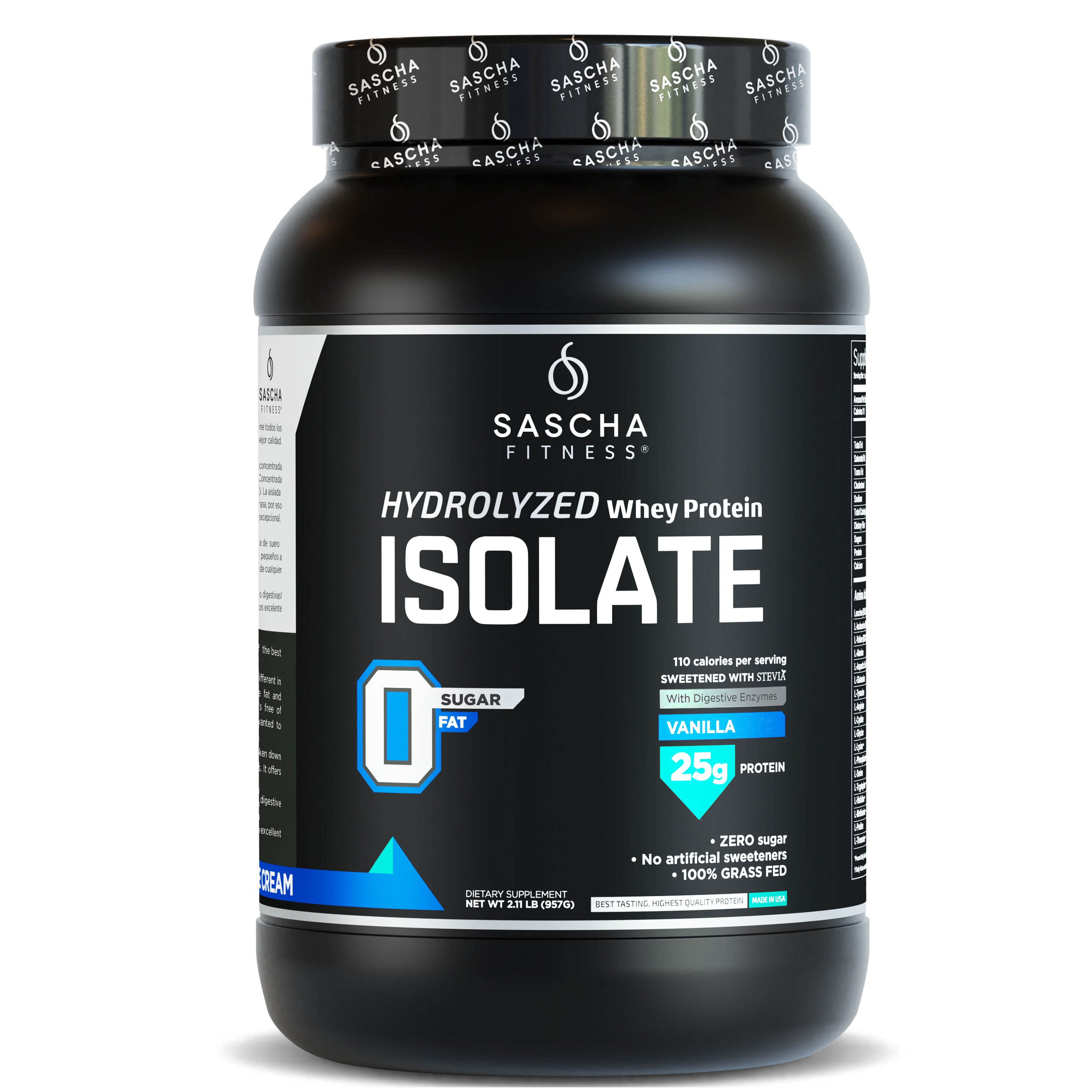 Proteína Whey sabor Vainilla - Sascha Fitness España