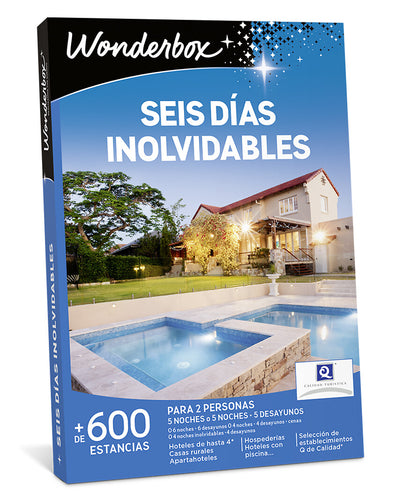 Cofre Regalo Seis días inolvidables Wonderbox